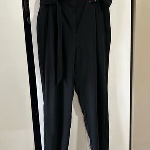 Elegant Black High-Waisted Pants